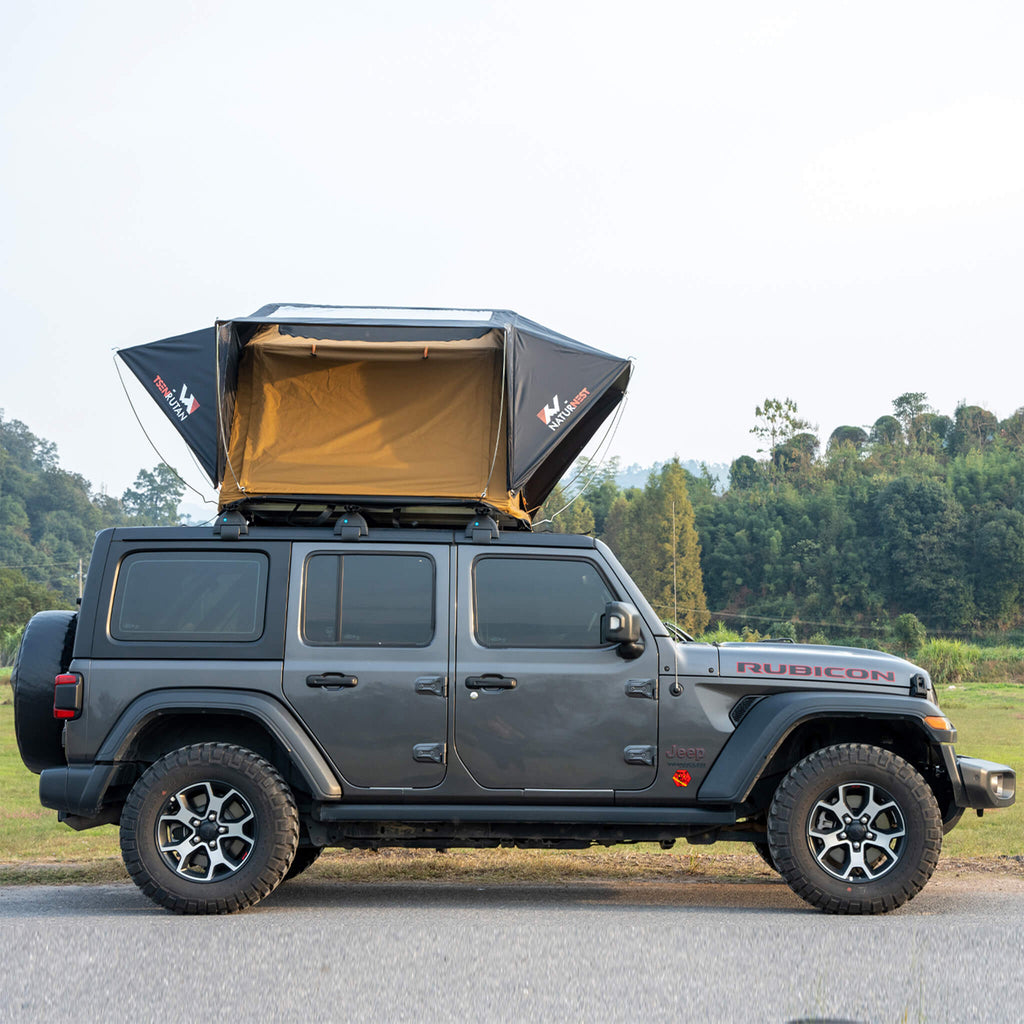 Naturnest Andromeda Khaki Soft-Shell Rooftop Tent With Large Panoramic Skylight & YKK Doors (SAK72384) – SAKSBY WHOLESALE, vi