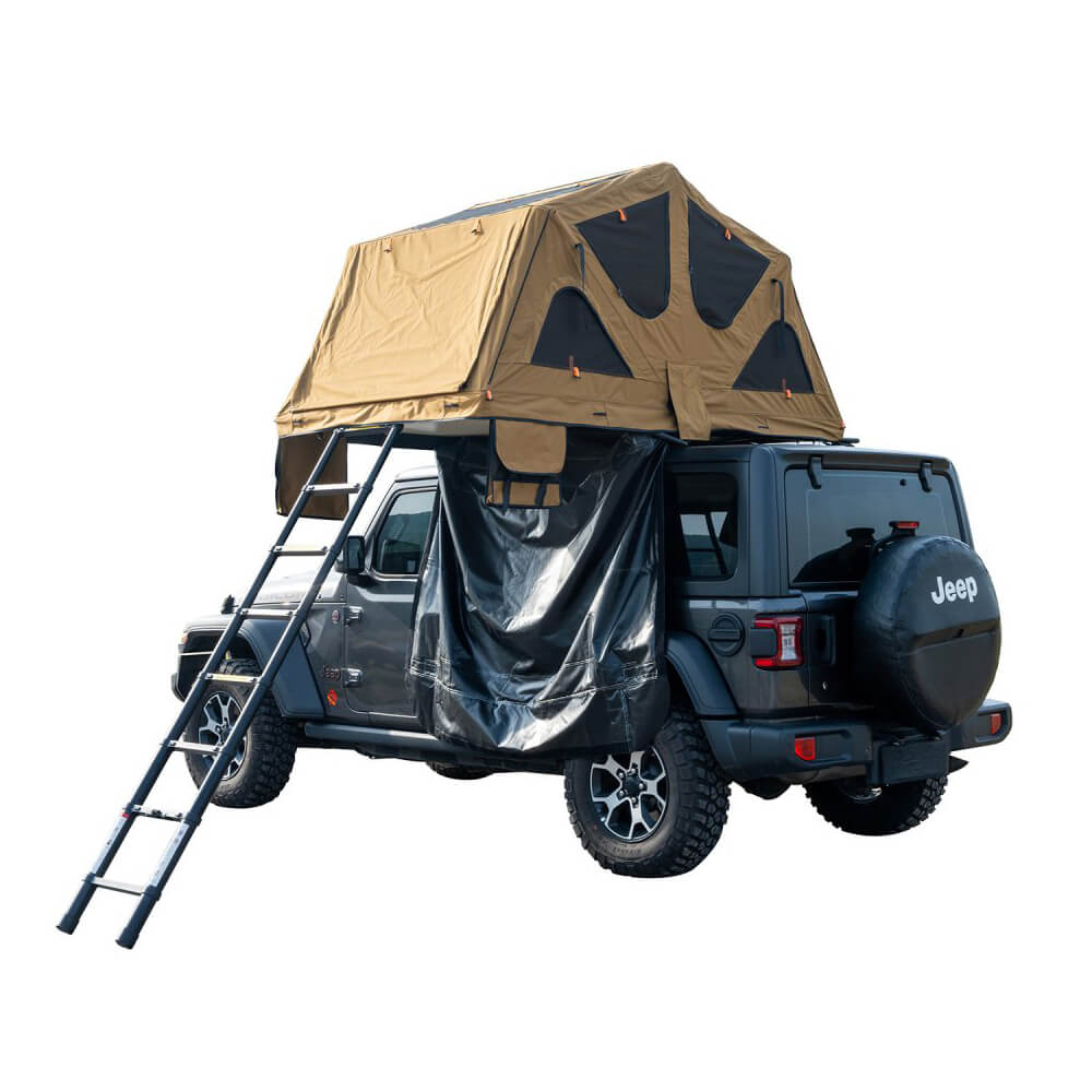 Naturnest Andromeda Khaki Soft-Shell Rooftop Tent With Large Panoramic Skylight & YKK Doors (SAK72384) – SAKSBY WHOLESALE, vi