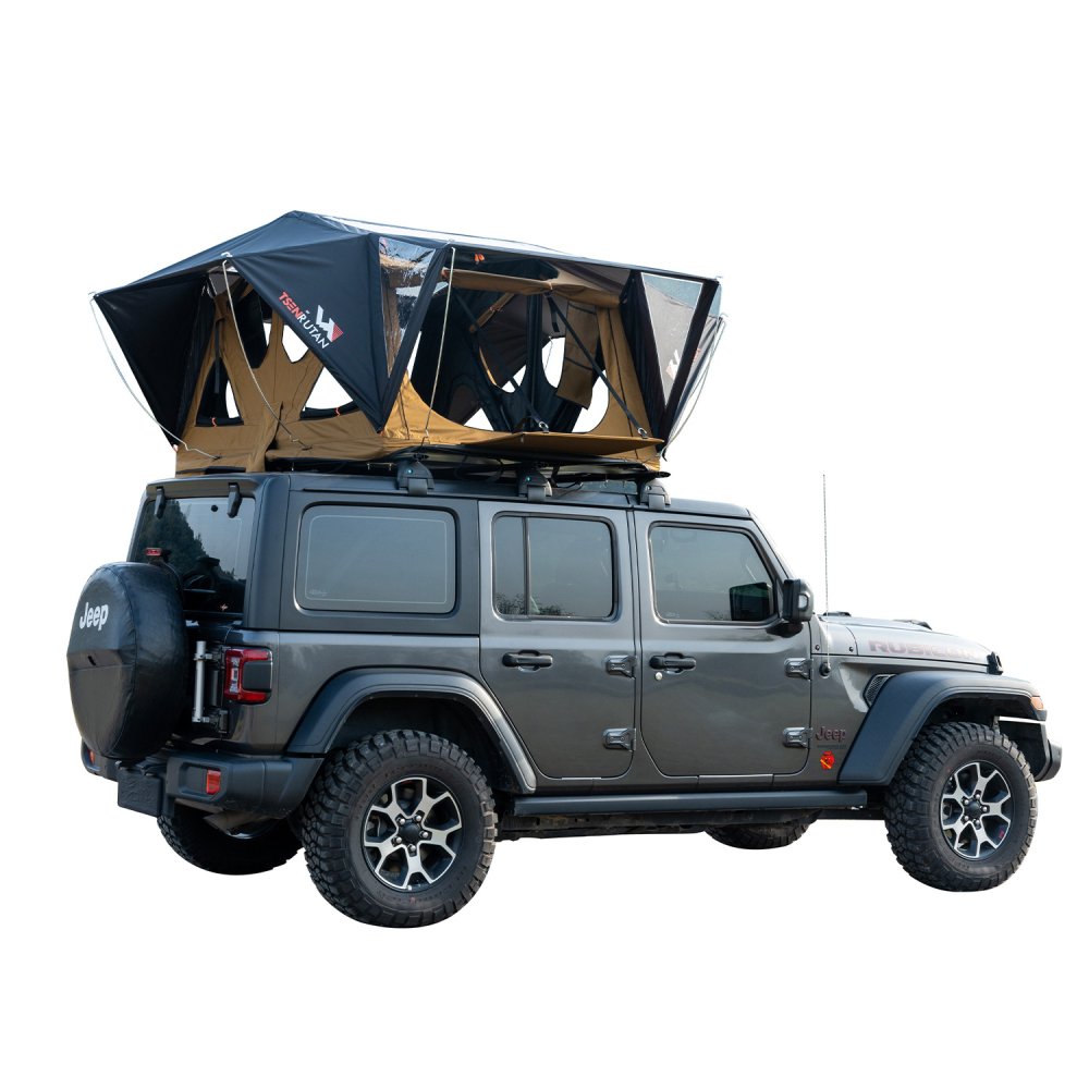 Naturnest Andromeda Khaki Soft-Shell Rooftop Tent With Large Panoramic Skylight & YKK Doors (SAK72384) – SAKSBY WHOLESALE, vi