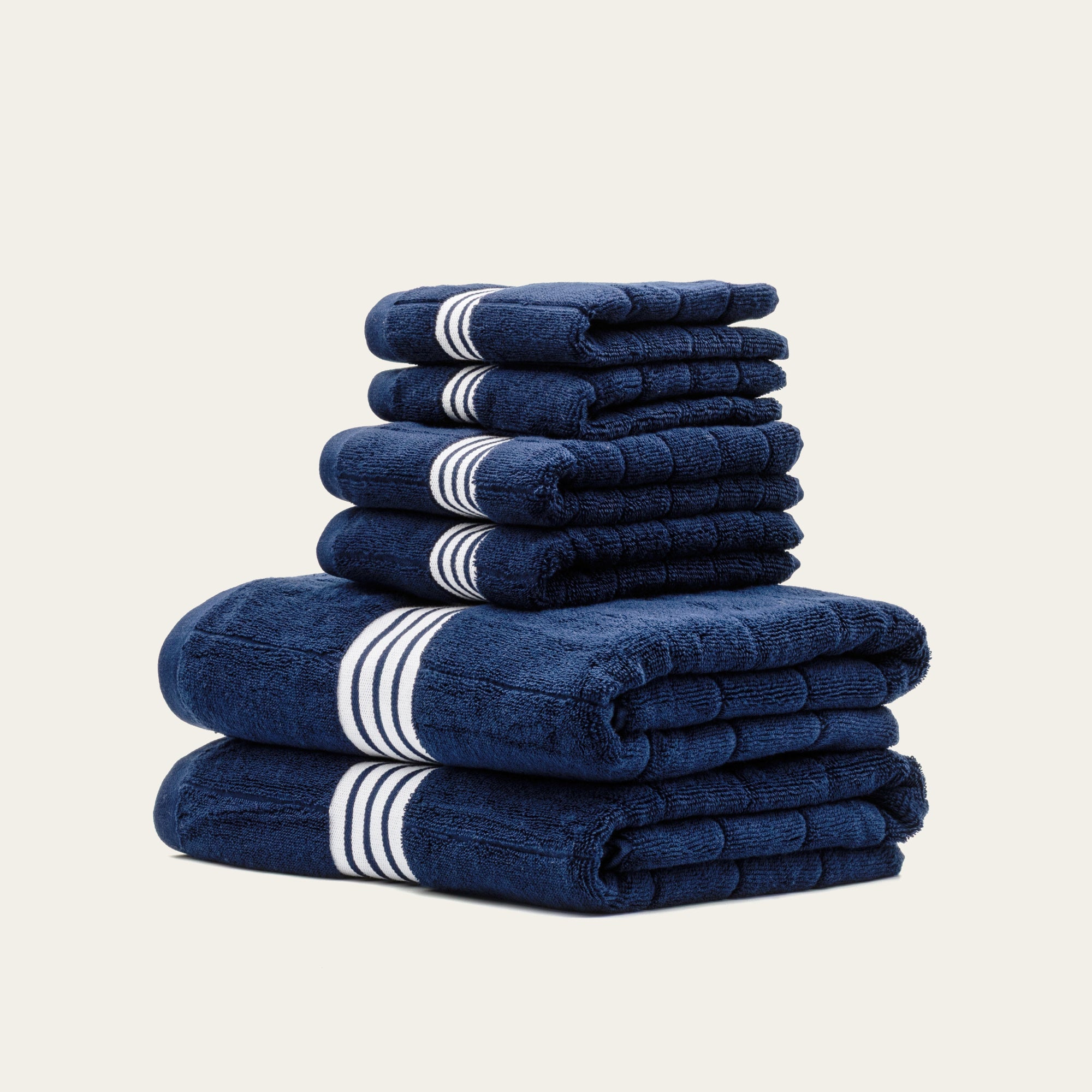 Italic Nautilus Towels — in-use photo
