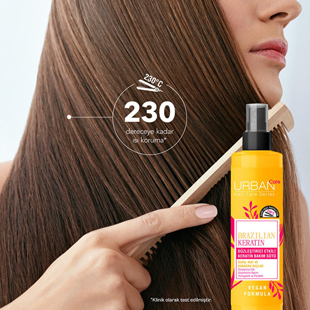 Urban Care Brazilian Keratin Hair Care Product - Nourishing, Smoothing, and Heat Protecting Serum for Manageable Hair