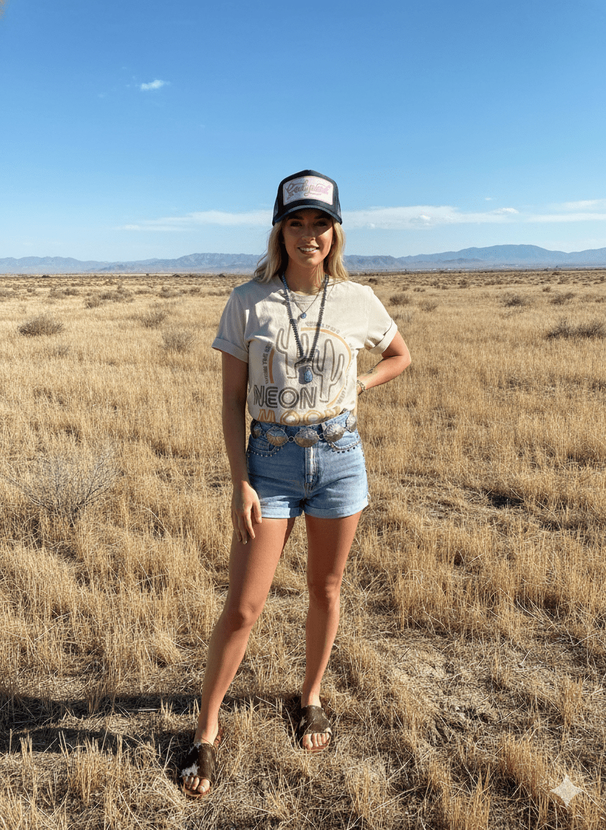 Wild Junkie Neon Moon Cactus Graphic Tee — graphic tees category context