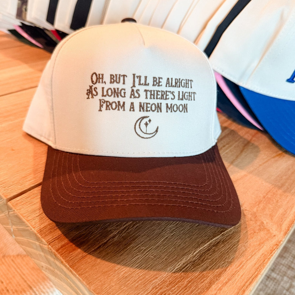 Coco & Rho Neon Moon - Trucker Hat — detail close-up