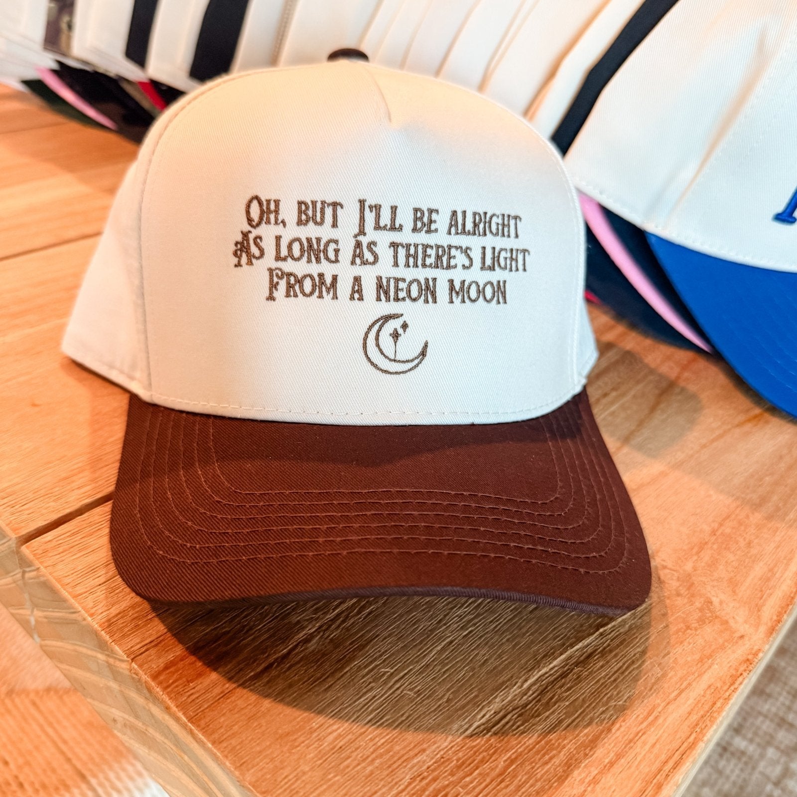 Coco & Rho Neon Moon - Trucker Hat — detail close-up