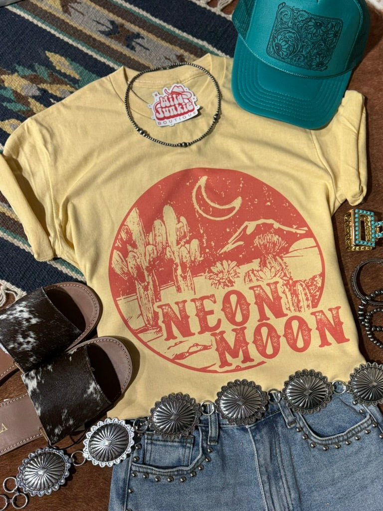 Wild Junkie Neon Moon Western Graphic Tee — detail shot 6
