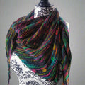 Darn Good Yarn Darn Good Yarn Neon Pop Shawl Knitting Pattern — main product shot