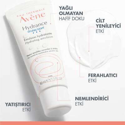 Avene Hydrance Light Emulsion 40ml - Lightweight Moisturizer for Combination Skin, Dermatologically Tested