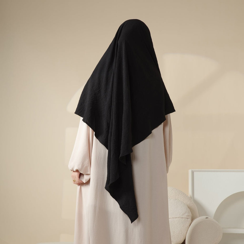 Mariam's Collection New Crepe 1-Layer Khimar | Soft Crepe Material Khimar (MK009) — product category context