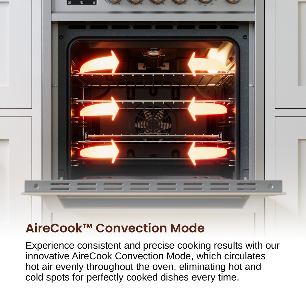 Rangaire 24" Gas Range Convection Oven Freestanding Stainless Steel RRG241TS – Rangaire Appliances, view 8