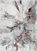 Kirkland Silver-Red Marble Rug – Boutique Rugs, view 8