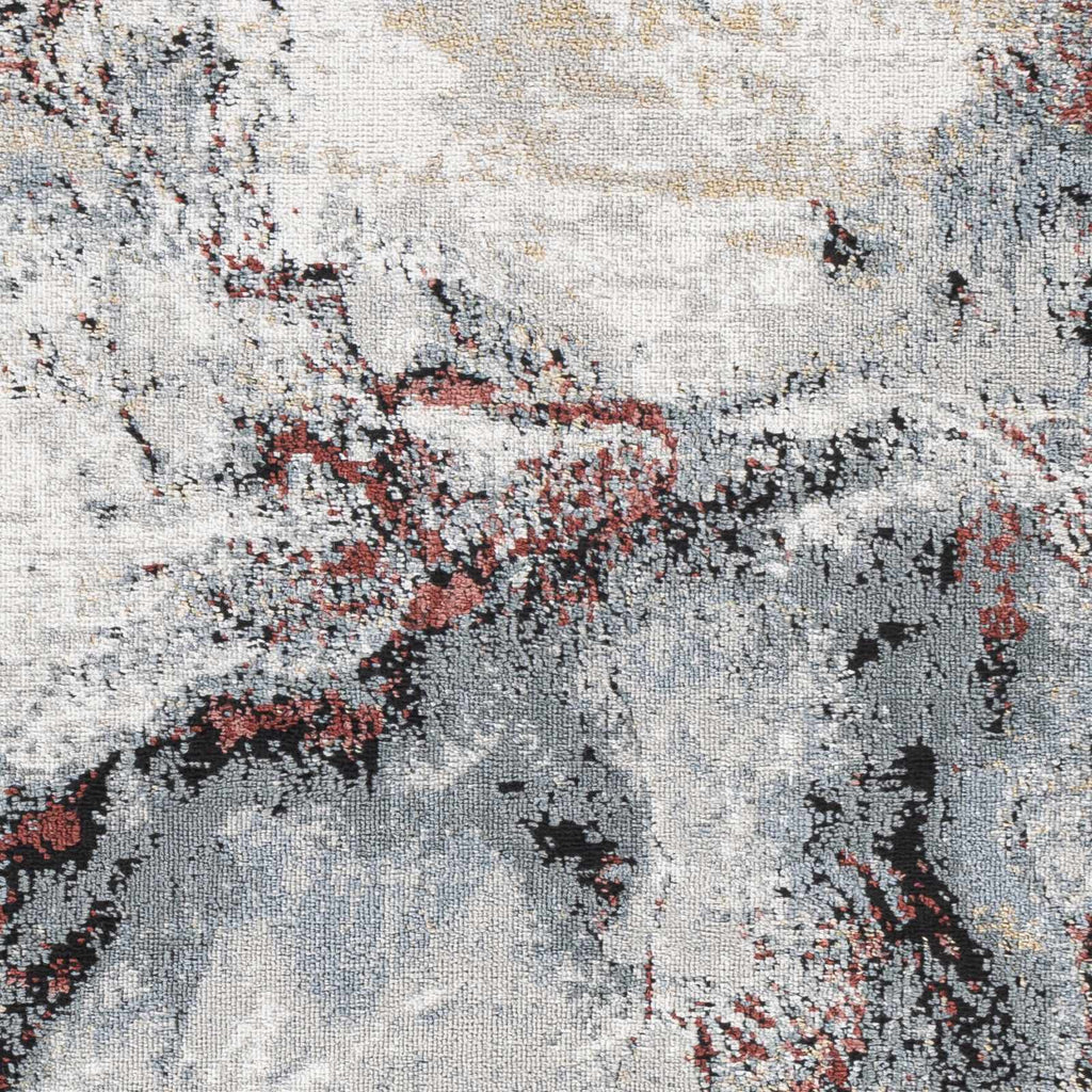 Kirkland Silver-Red Marble Rug – Boutique Rugs, view 5