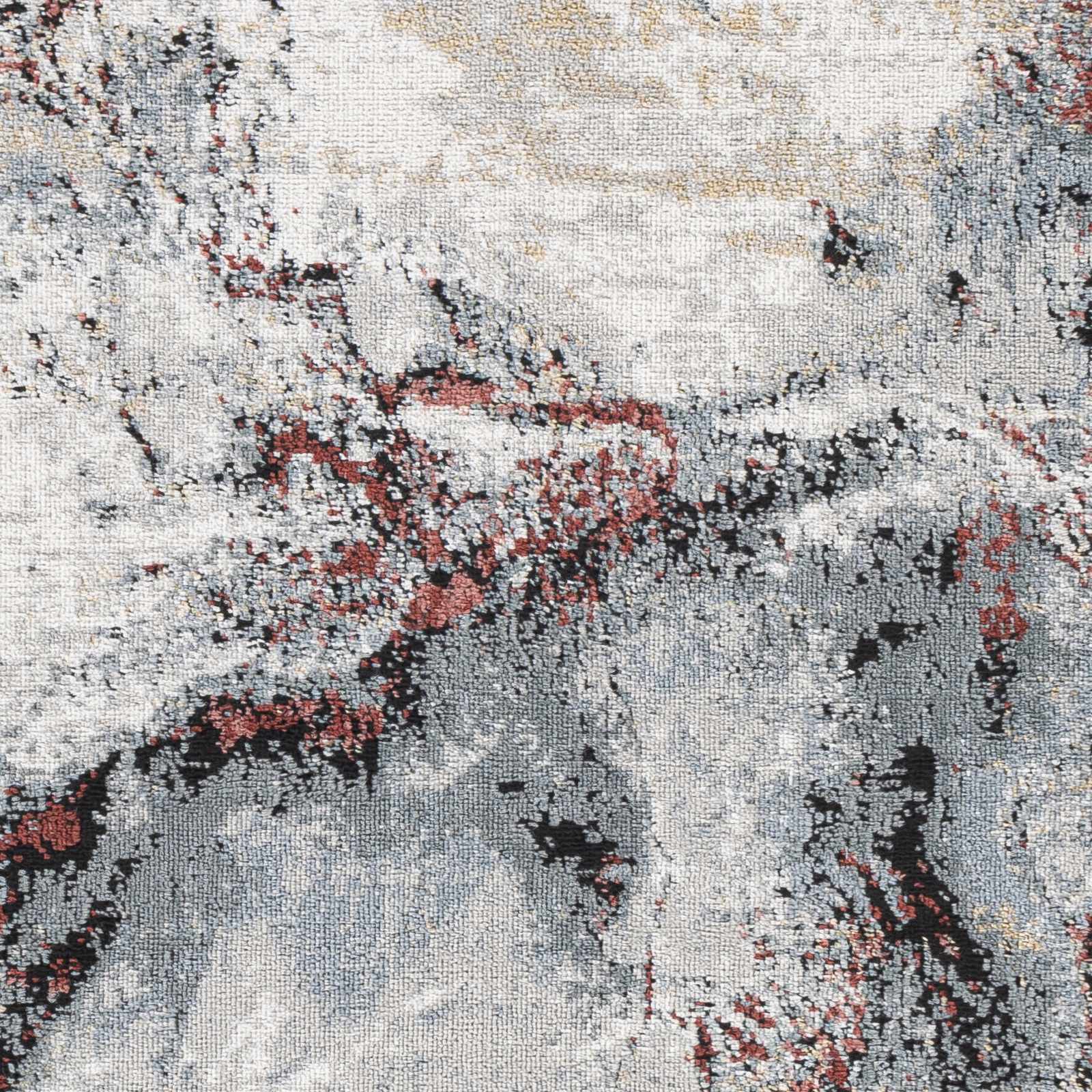 Kirkland Silver-Red Marble Rug – Boutique Rugs, view 5