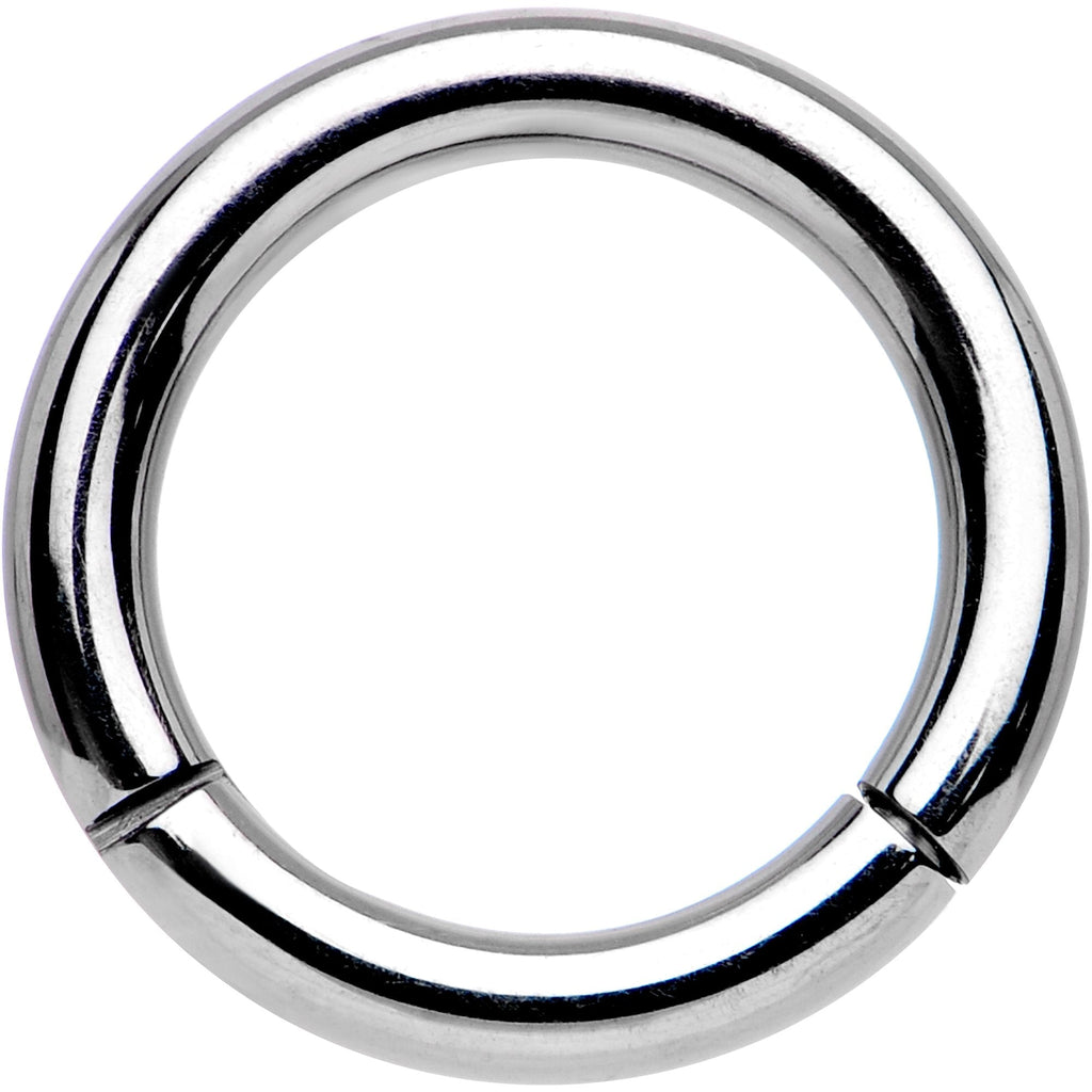 BodyCandy 14G 5/16 Solid G23 Implant Grade Titanium Hinged Segment Ring — main product shot
