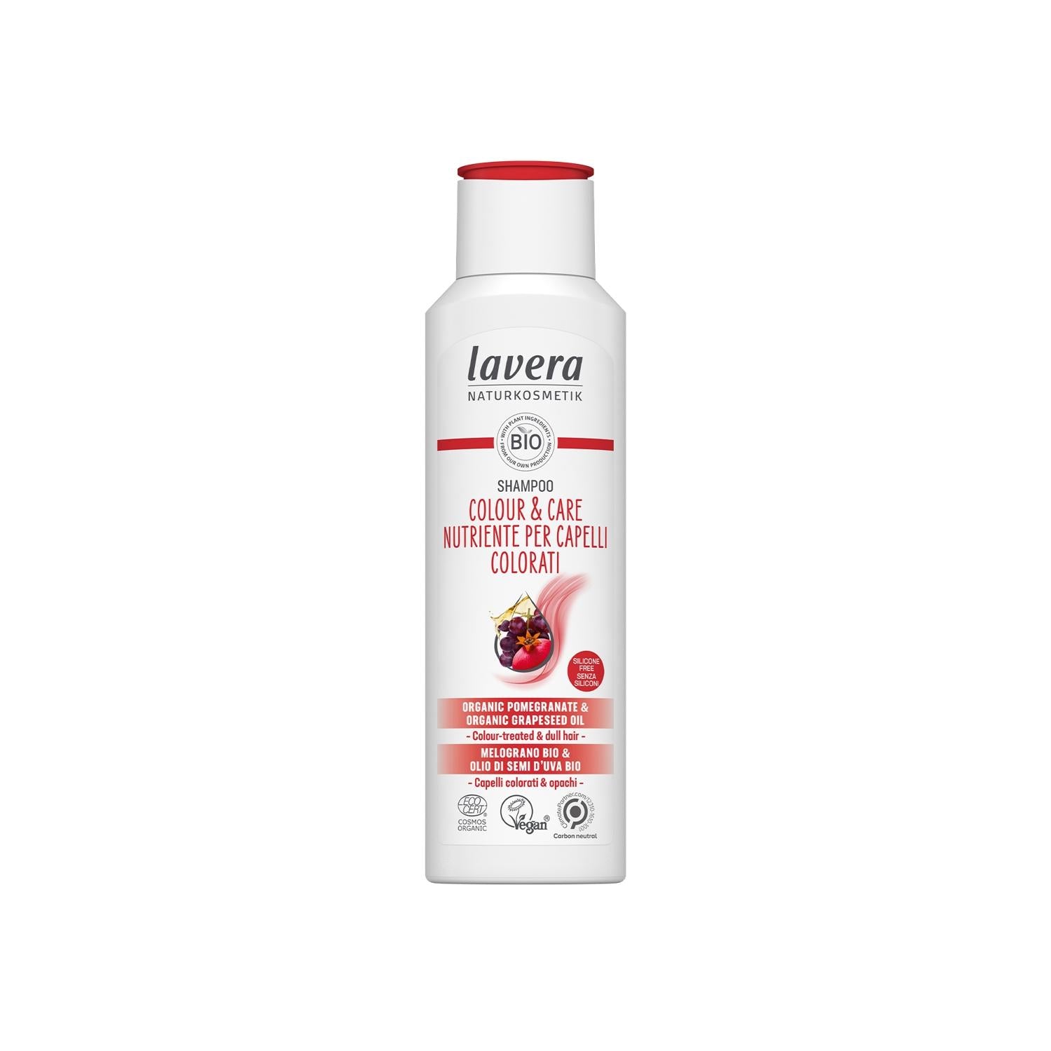 Lavera Colour & Care Color Protecting Shampoo for Dyed Hair, 8.45 fl oz - Gentle, Natural, Sulfate-Free Hair Care