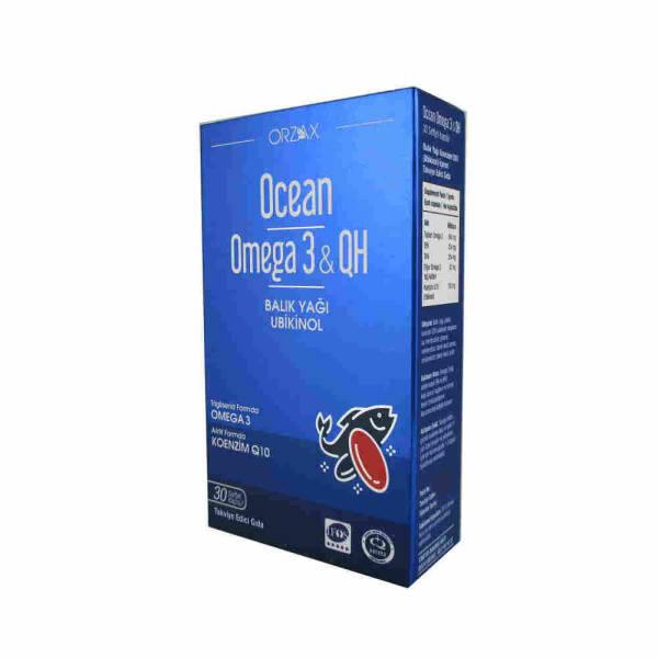 Orzax Ocean Omega-3 QH with Coenzyme Q10 - 30 Capsules