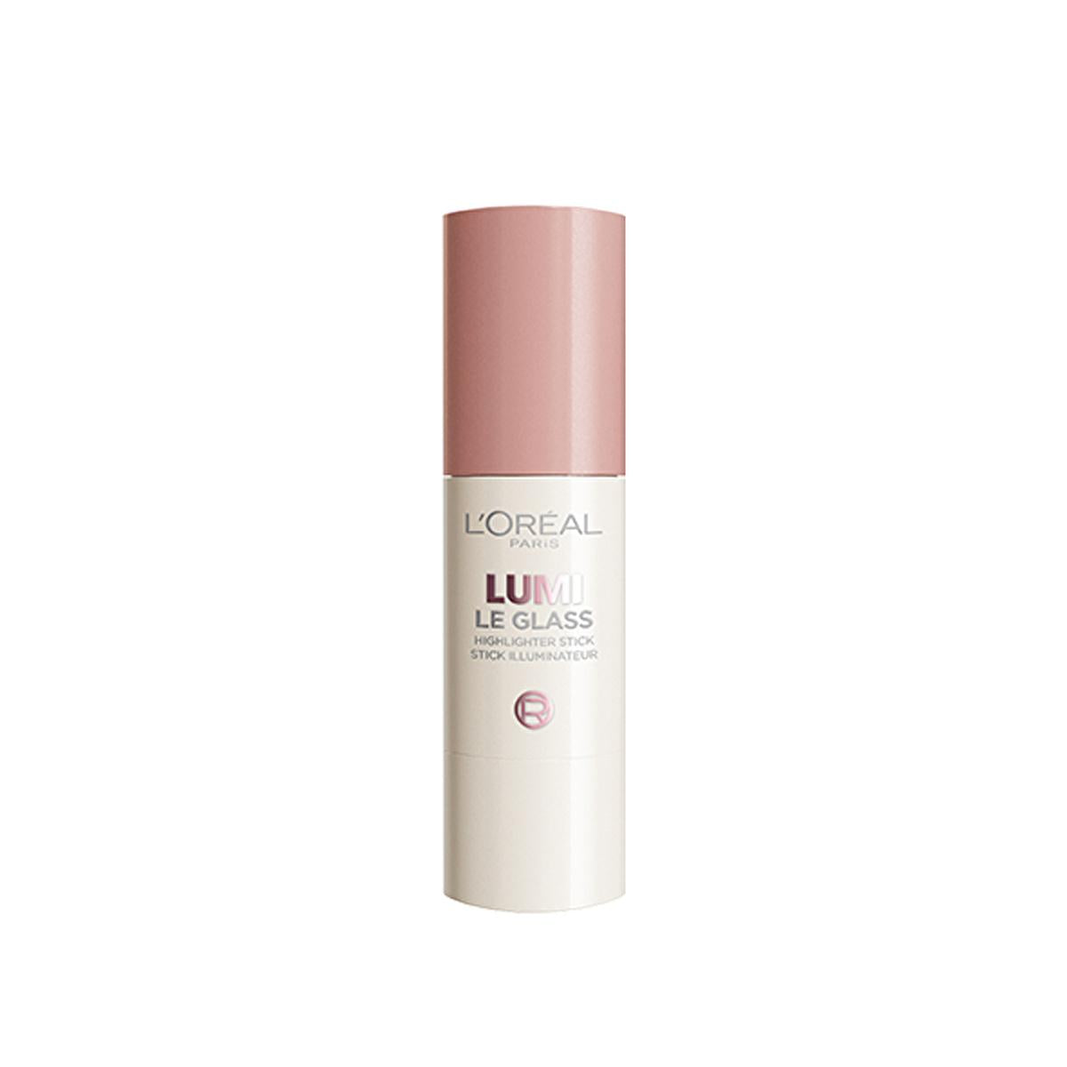 L'Oreal Paris Lumi Glassy Pink Ballet Stick Highlighter: Achieve a Radiant, Dewy, Wet-Look Glow for All Skin Types