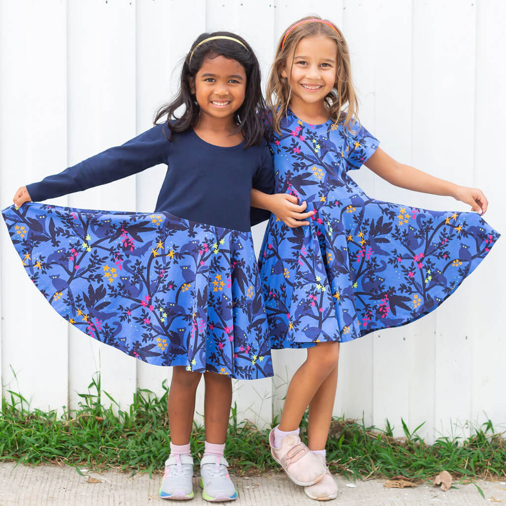 Princess Awesome & Boy Wonder "Who Glows There" Night Creatures Super Twirler Dress with Pockets — dresses category context