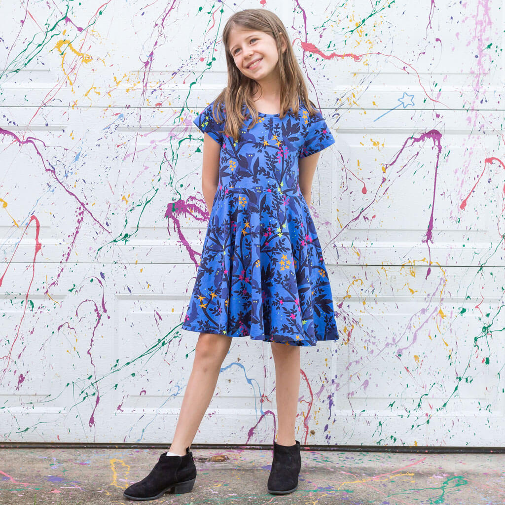 Princess Awesome & Boy Wonder "Who Glows There" Night Creatures Super Twirler Dress with Pockets — detail shot 6