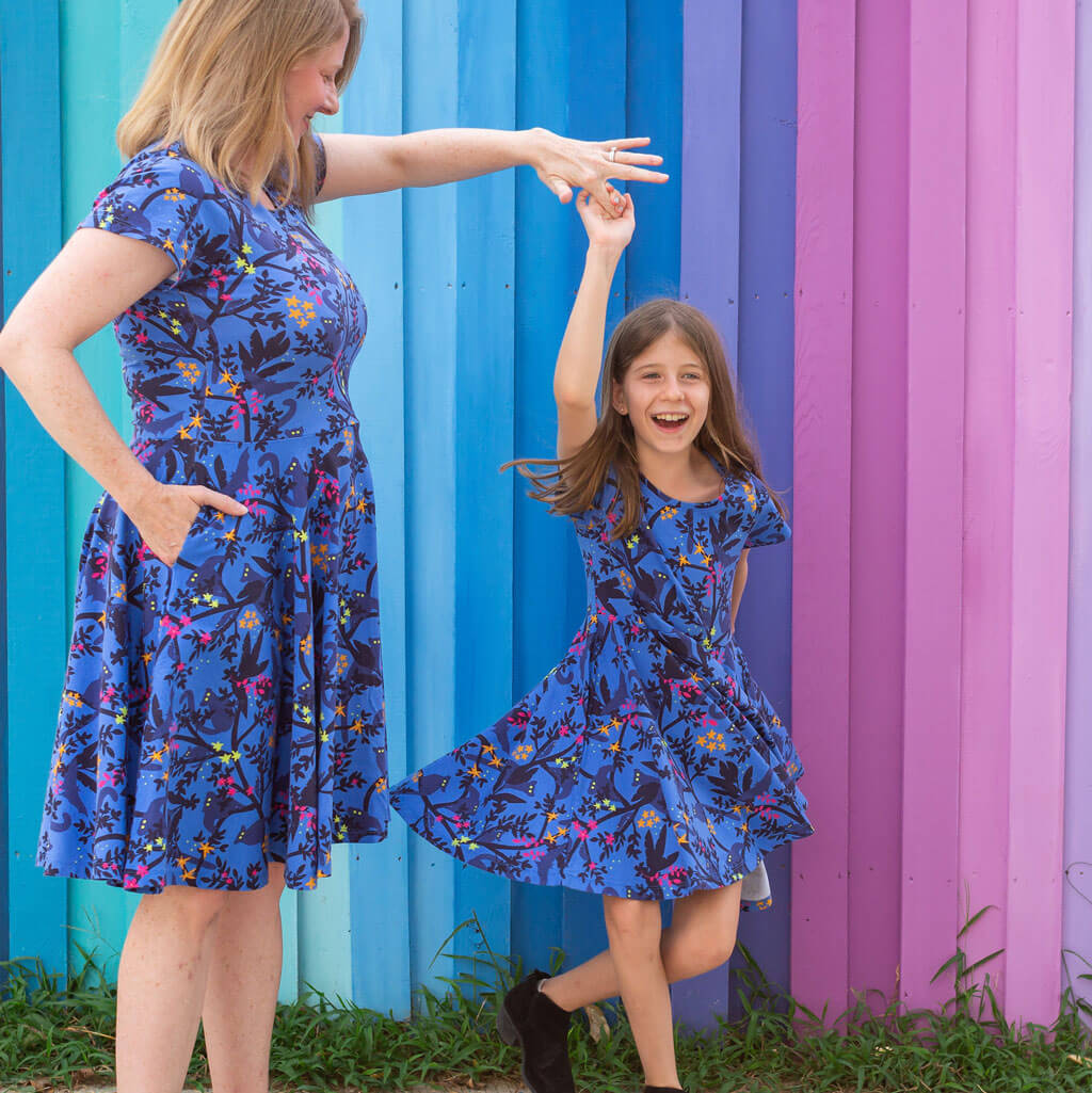 Princess Awesome & Boy Wonder "Who Glows There" Night Creatures Super Twirler Dress with Pockets — detail shot 7