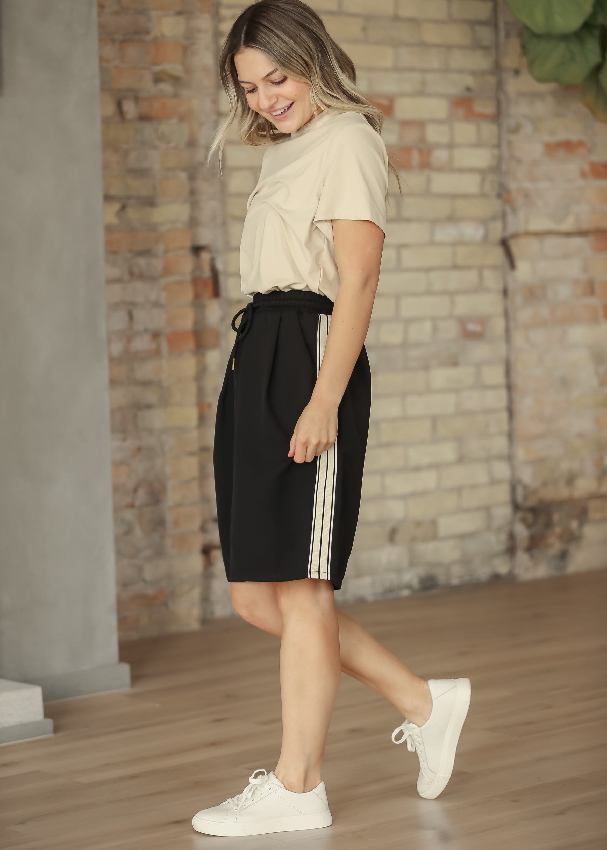 Inherit Co. Nina Mid-Rise Track Skirt — side view