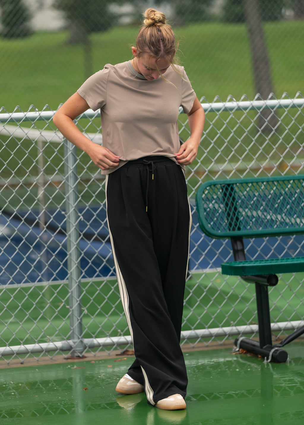Inherit Co. Nina Wide Leg Track Pants — main product shot
