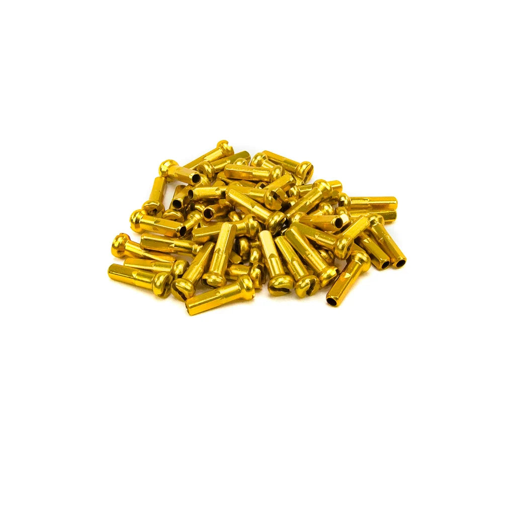Mission BMX Aluminum Nipples 16mm - Gold
