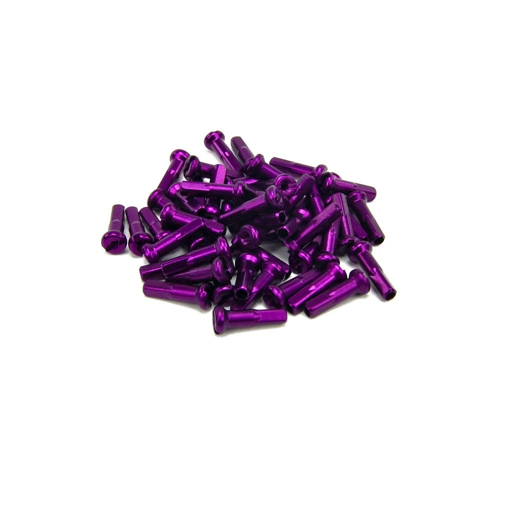Mission BMX Aluminum Nipples 16mm - Purple