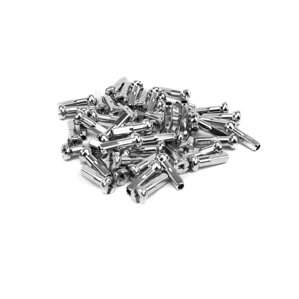Mission BMX Brass Spoke Nipples 16mm - Silver