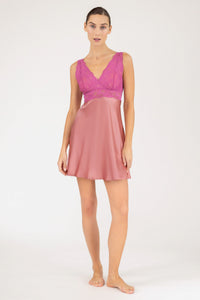 Morgan Iconic Bust-Support Silk Chemise