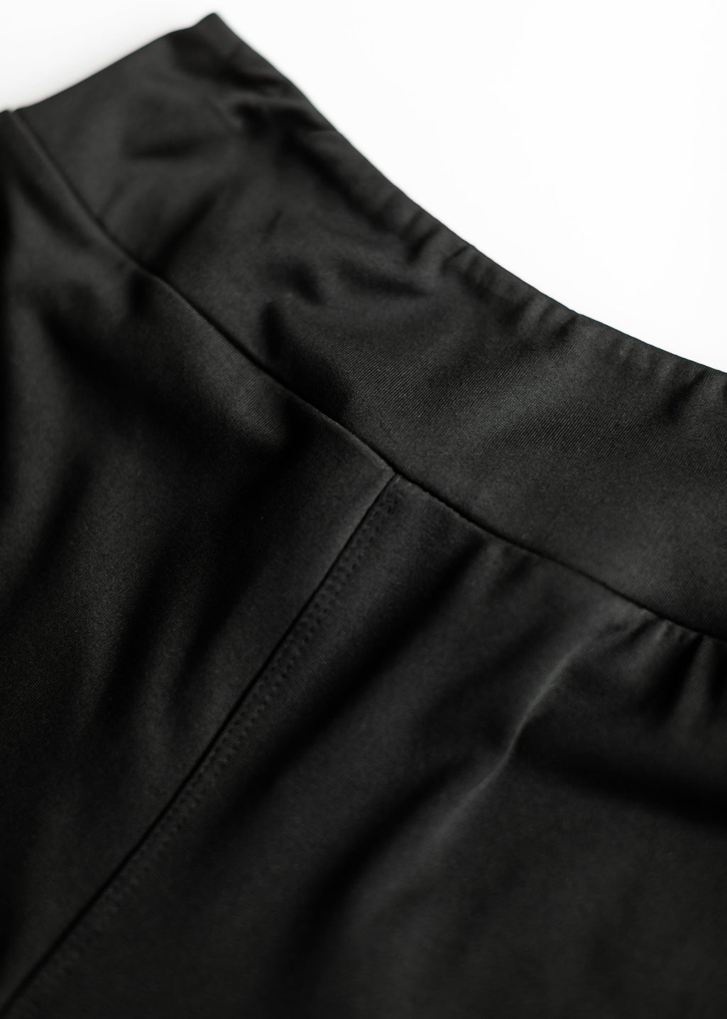 Inherit Co. No Cling Premium Black Biker Shorts — in-use photo