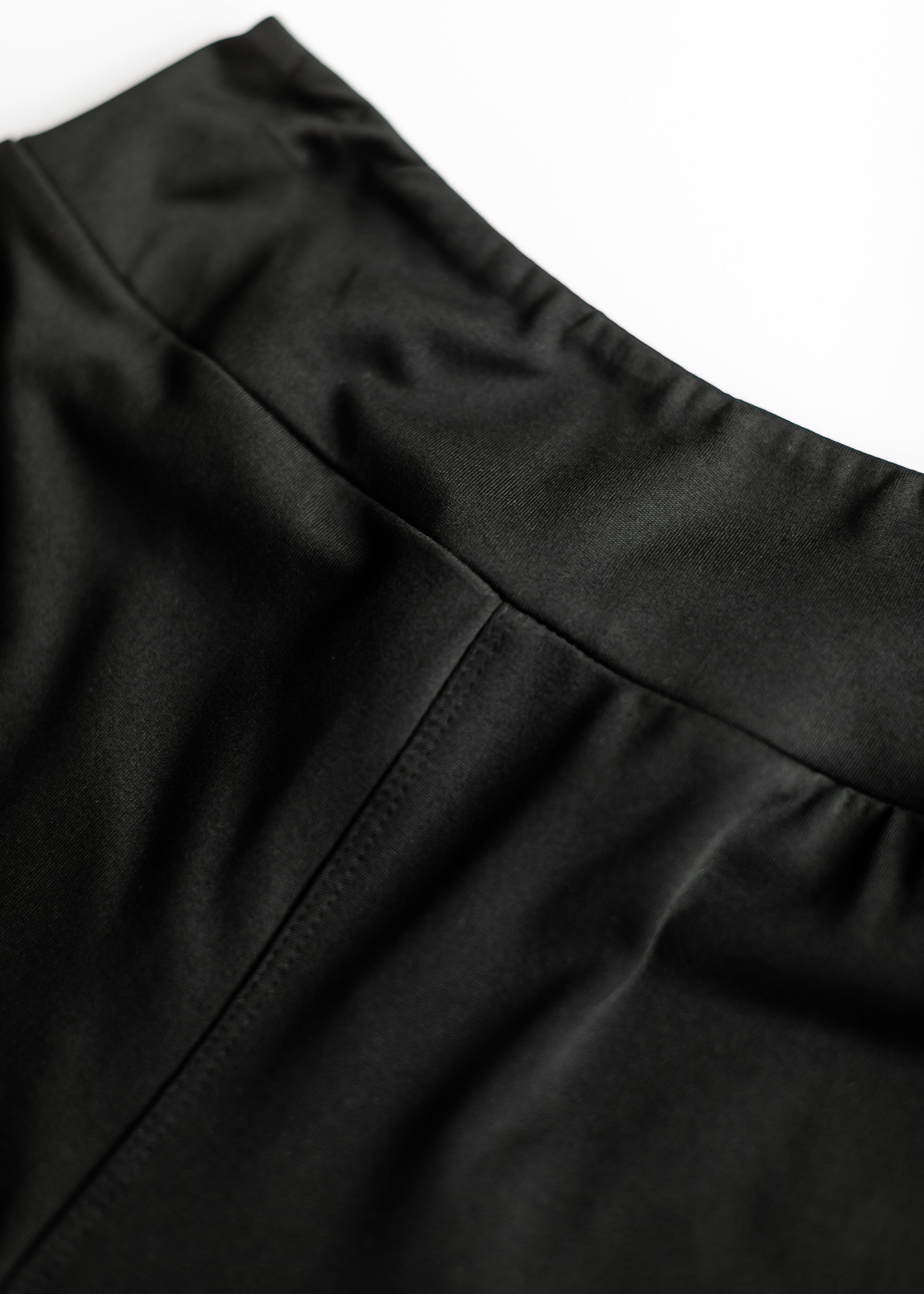 Inherit Co. No Cling Premium Black Biker Shorts — in-use photo