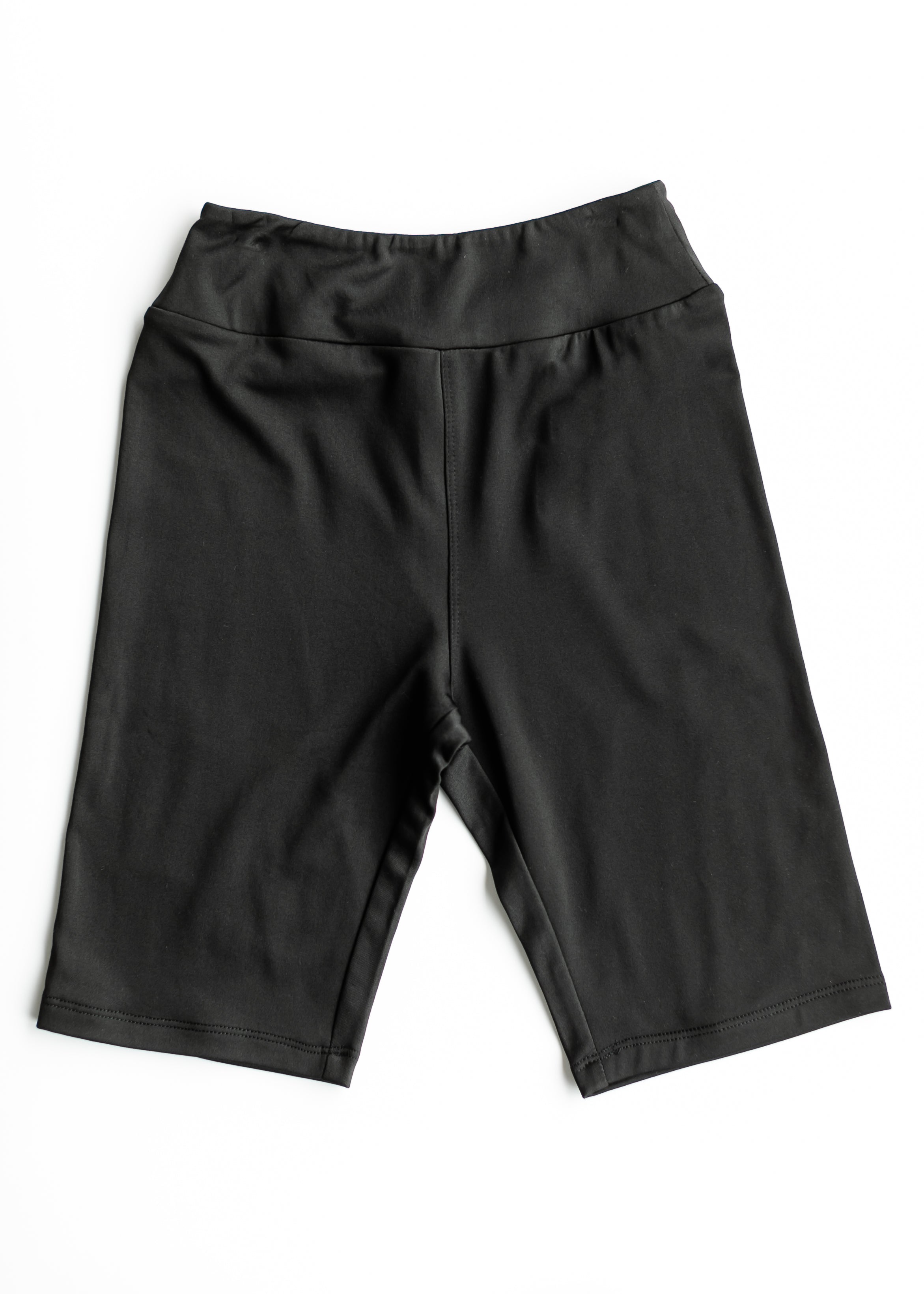 Inherit Co. No Cling Premium Black Biker Shorts — main product shot