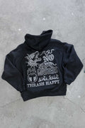 Thrash Happy No Masters Unisex Heavyweight Hoodie — main product shot