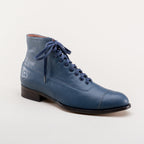 American Duchess Noble Men's Vintage Lace-Up Boots (Blue) — detail and construction