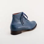 American Duchess Noble Men's Vintage Lace-Up Boots (Blue) — branding close-up