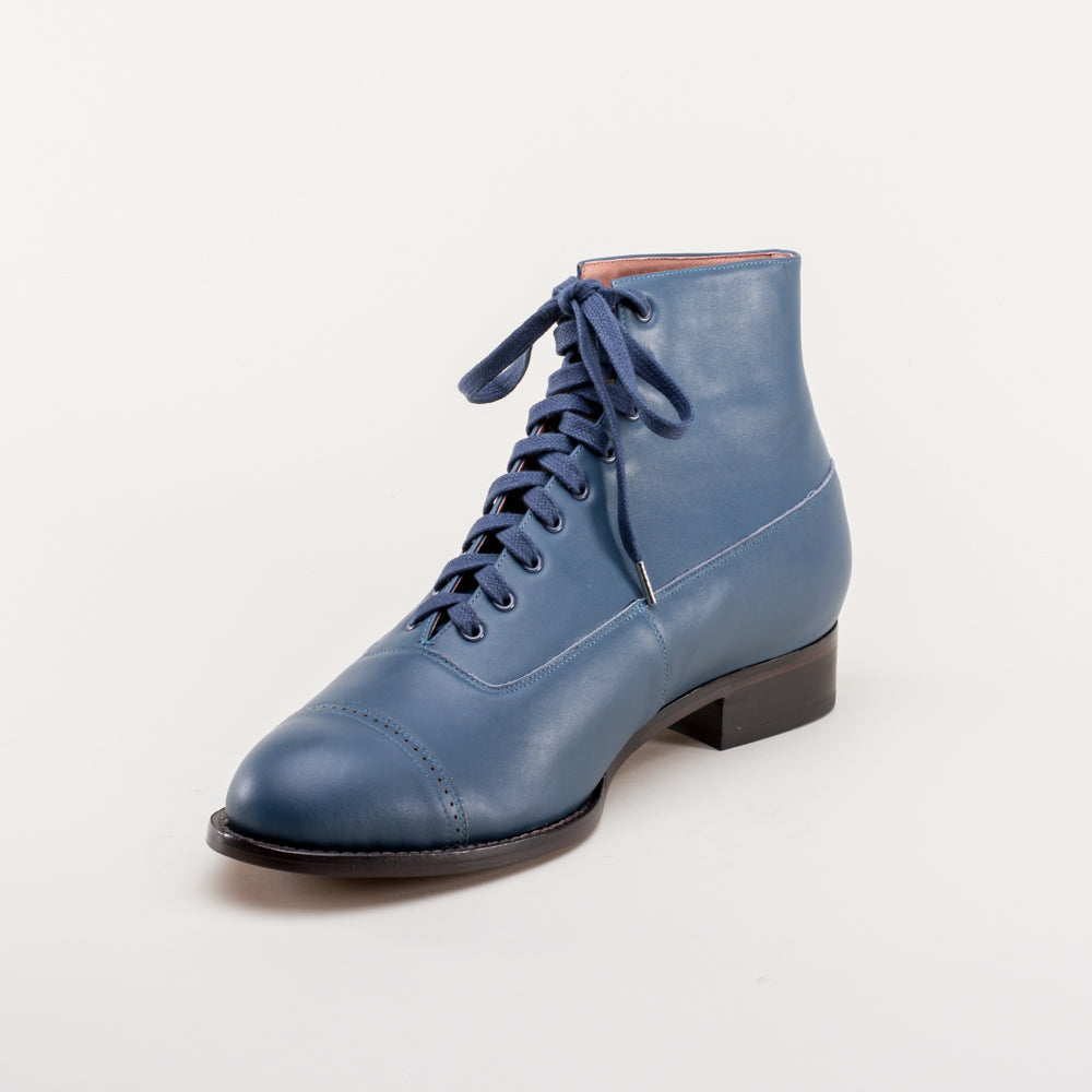American Duchess Noble Men's Vintage Lace-Up Boots (Blue) — color variant