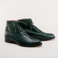 Noble Men's Vintage Lace-Up Boots (Green) — historical footwear by American Duchess