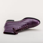 American Duchess Noble Men's Vintage Lace-Up Boots (Purple) — main product shot