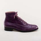 American Duchess Noble Men's Vintage Lace-Up Boots (Purple) — lifestyle context