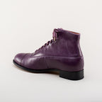 American Duchess Noble Men's Vintage Lace-Up Boots (Purple) — packaging or label
