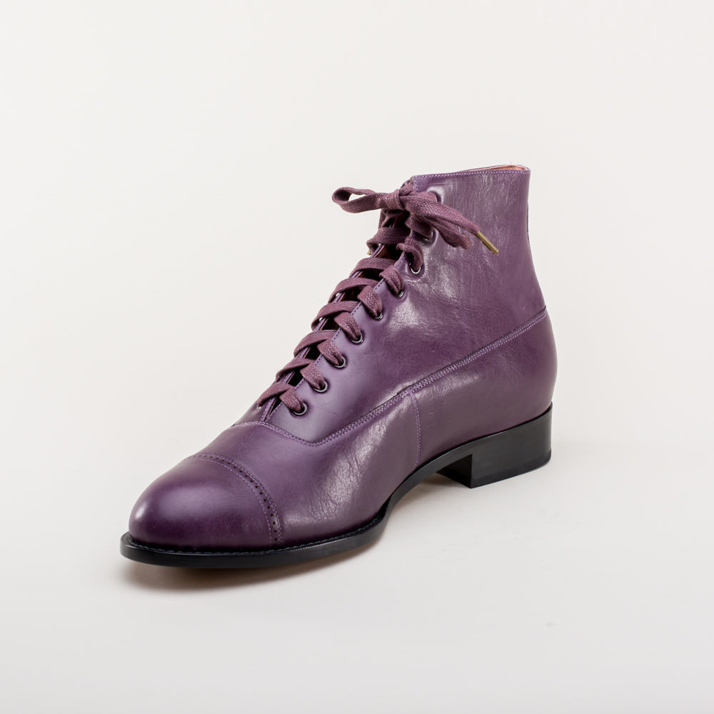 American Duchess Noble Men's Vintage Lace-Up Boots (Purple) — color variant