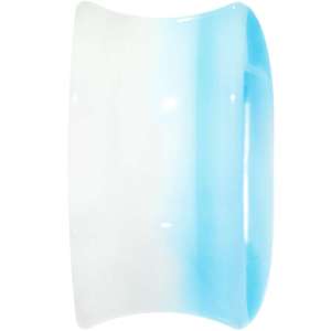 BodyCandy Clear Acrylic Double Flare Turquoise Blue Anchor Saddle Plug Set 6mm to 20mm — lifestyle context