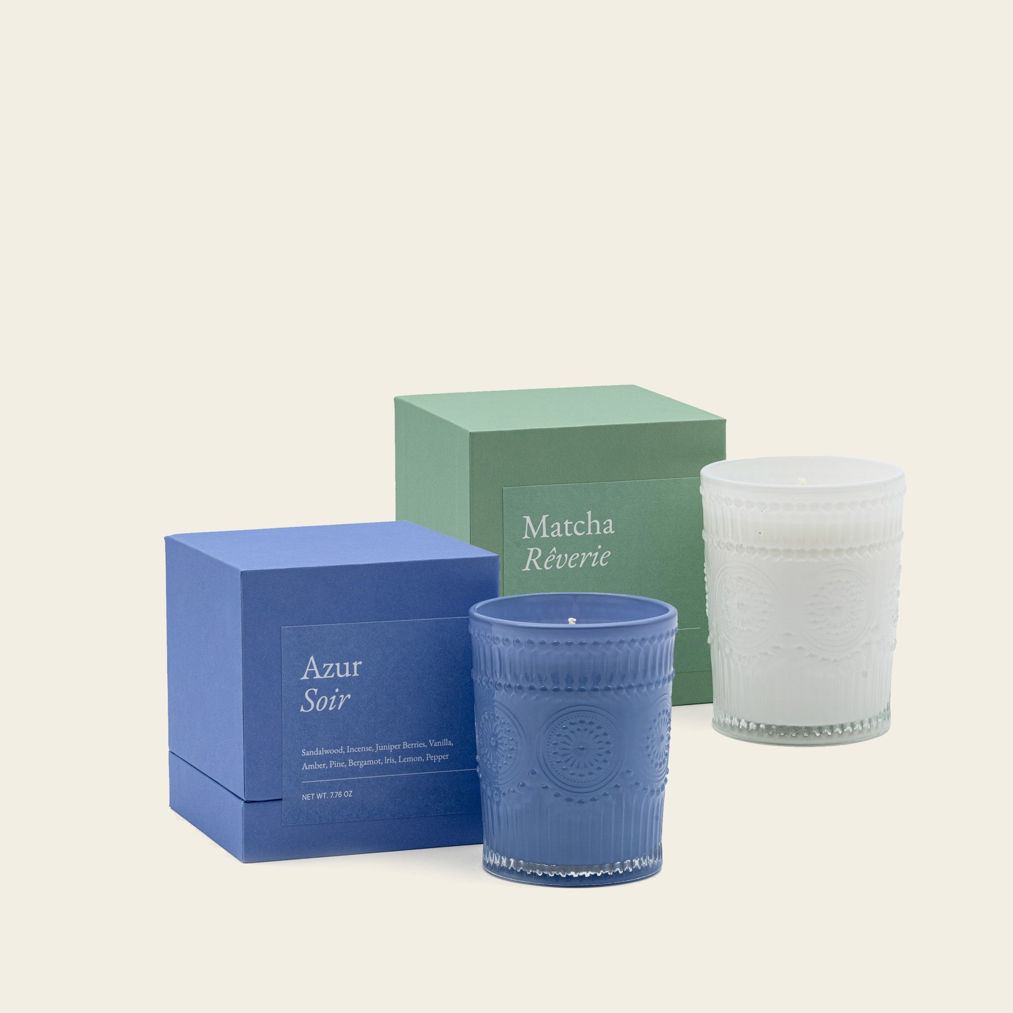 Italic Noir Swiss Scented Glass Candle — Swiss-made scented candle in noir glass vessel