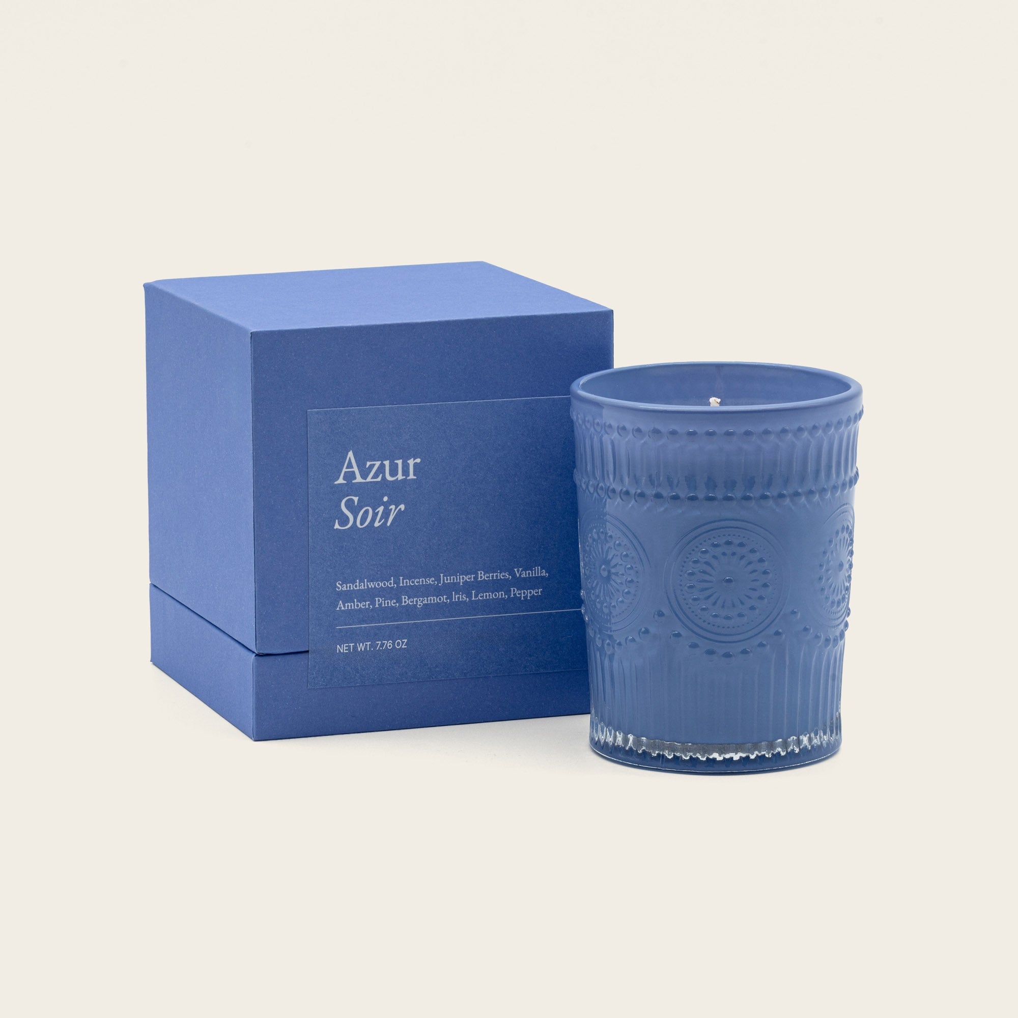 Italic Noir Swiss Scented Glass Candle — Swiss-made scented candle in noir glass vessel