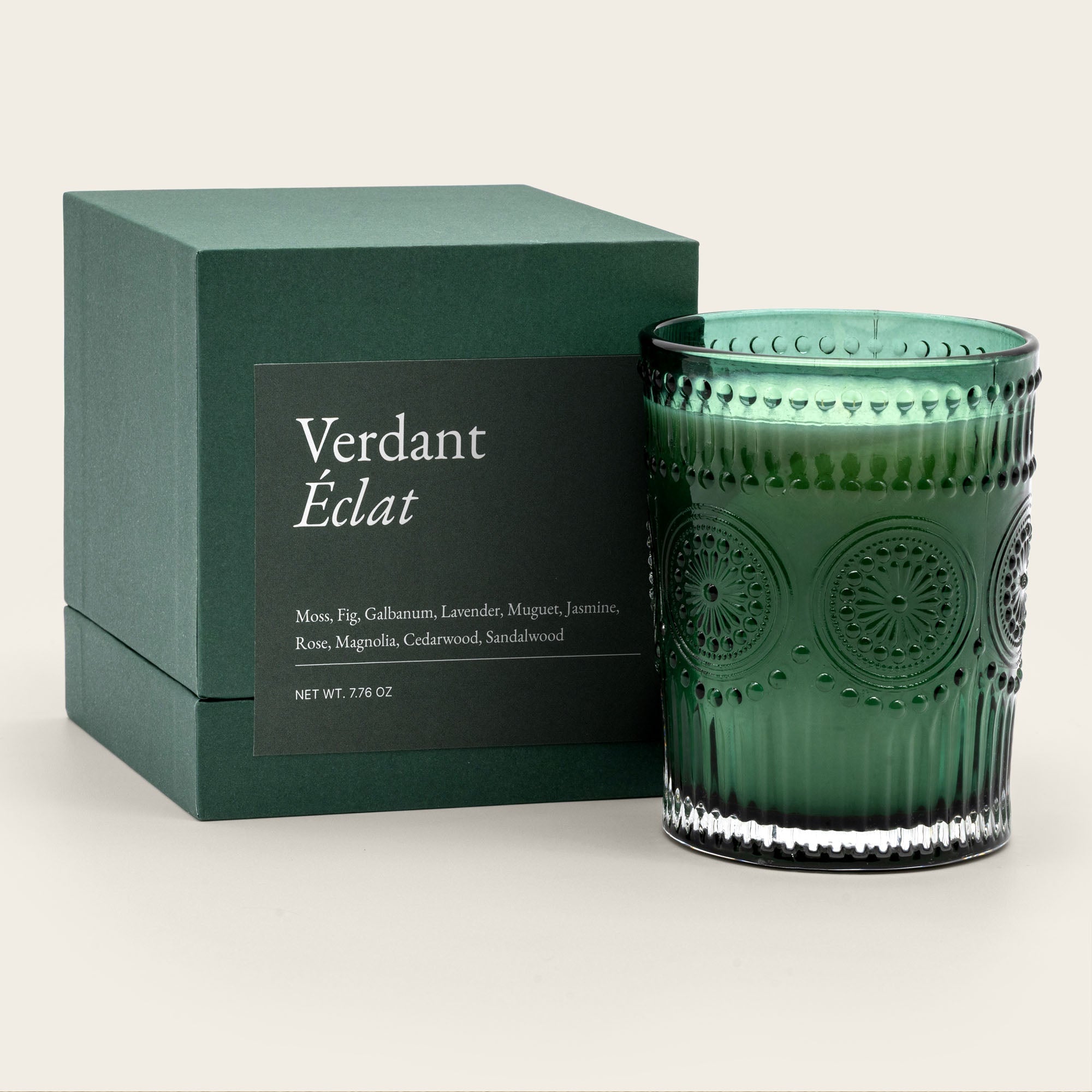 Italic Noir Swiss Scented Glass Candle — in-room styled lifestyle