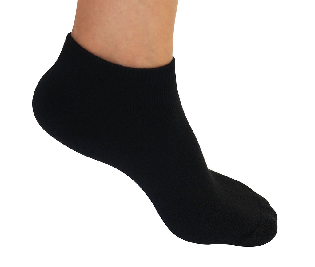 Spun Bamboo No Look Anklet Bamboo Viscose Socks - Black — lifestyle context