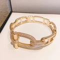 MyClosetAid MyClosetAid Sparkling Novelty Bracelet Necklace Set — back view