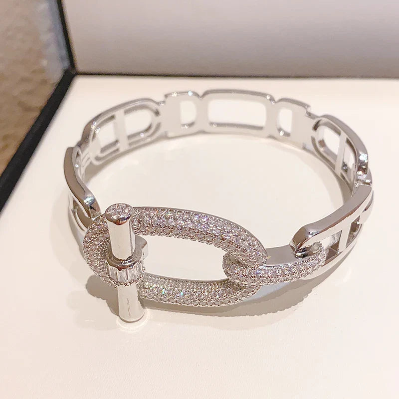 MyClosetAid MyClosetAid Sparkling Novelty Bracelet Necklace Set — alternative angle