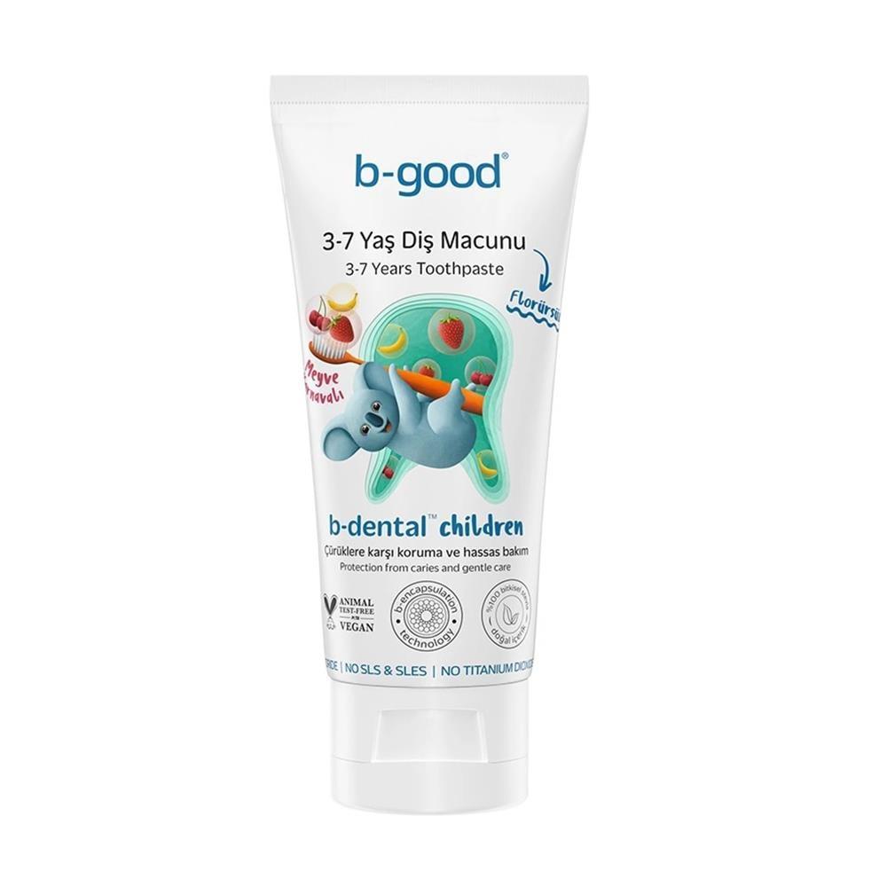 b-good Children's Toothpaste, Fluoride-Free, Natural & Vegan, Fruit Flavor - 1.69 fl oz