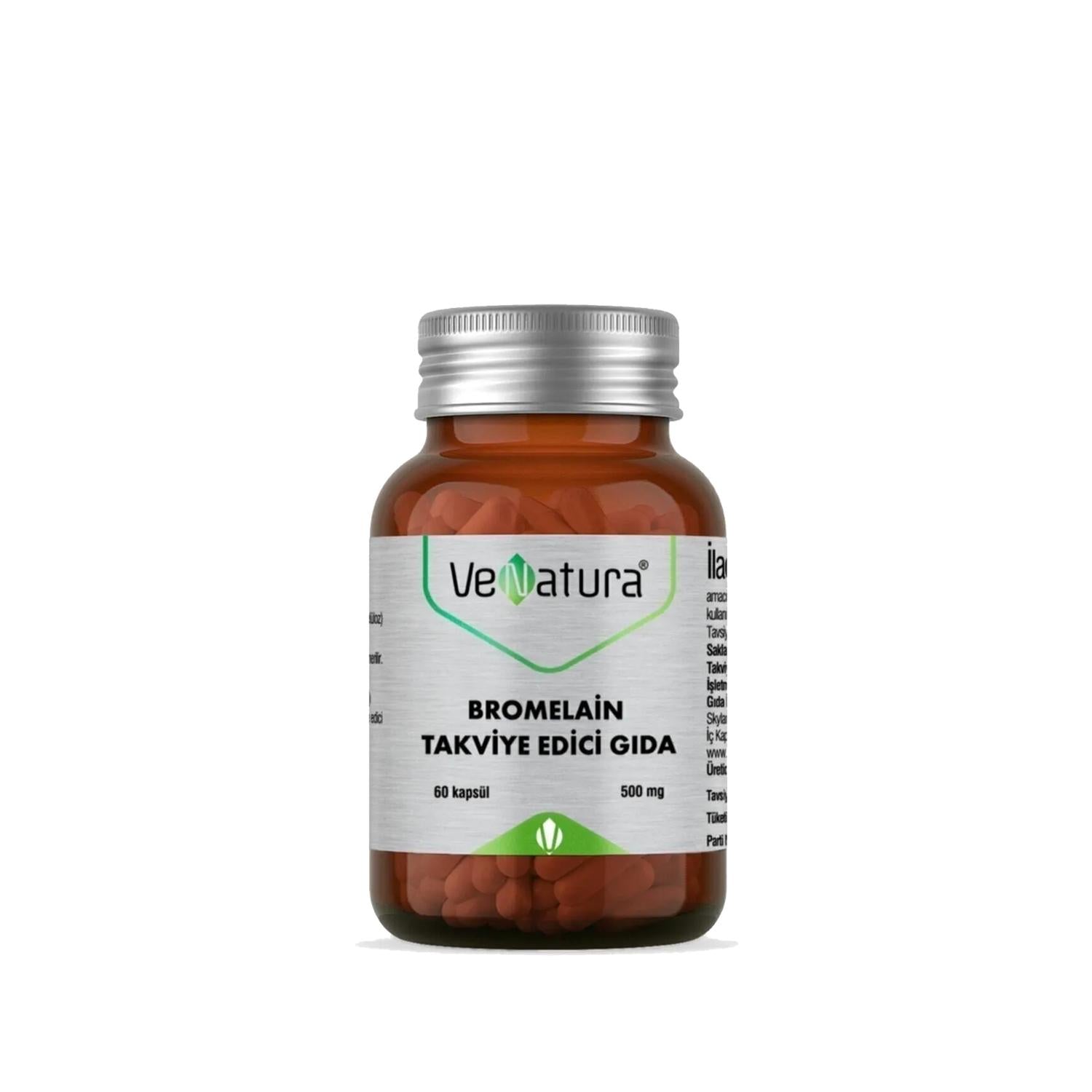 Venatura Bromelain Dietary Supplement - 60 Capsules for Digestive Health Support